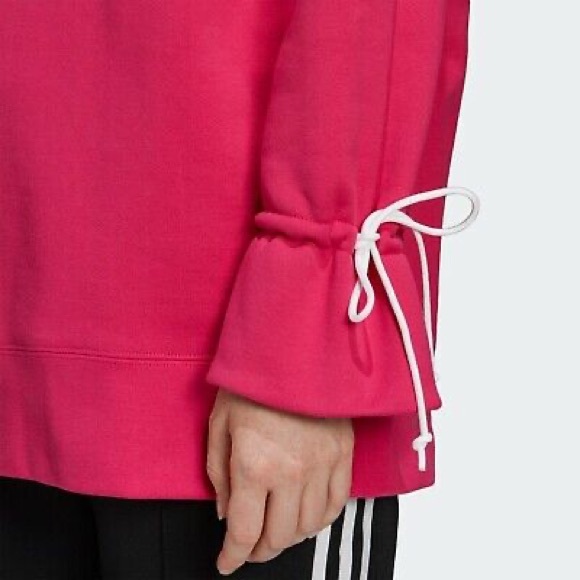 Adidas Bellista Trefoil Logo Crewneck Sweatshirt Sweater French Terry Top Size L - Picture 6 of 16